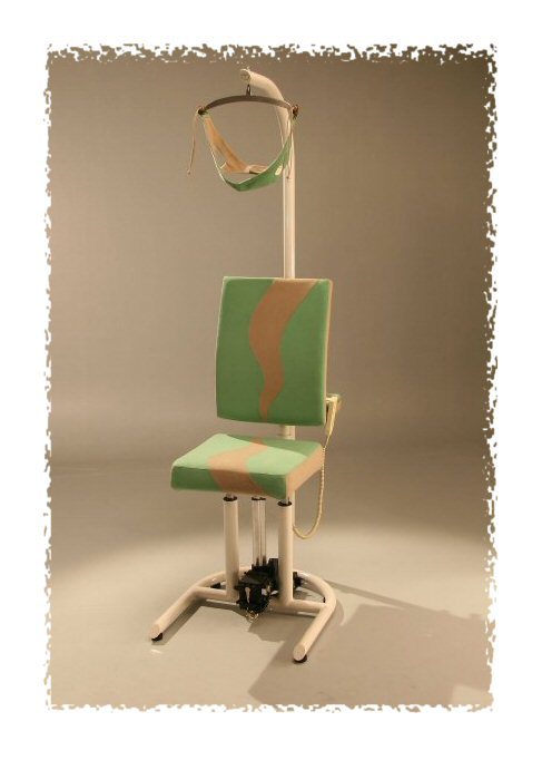 fizioterapevtski stol za razbremenjevanje vratne hrbtenice